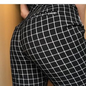 Black and white checkered pants